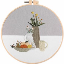 위즈앤위즈 누구나 DIY 프랑스자수 패키지 20cm, 1세트, 모던 03