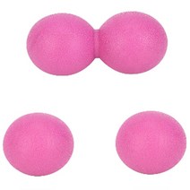 나비다 필라테스 마사지볼 피넛볼 + 싱글볼 2p 세트, 핑크, 1세트