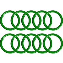 오픈형 컬러오링 32mm, 10개, 녹색