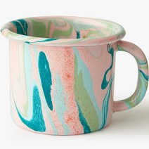 본에나멜웨어 뉴 마블 라지 머그컵 300ml, 블러쉬핑크, 1개