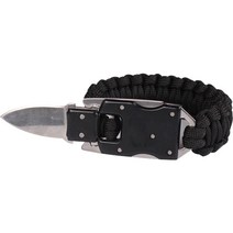 메이크마인 야외 나이프 로프 팔찌, 블랙, 1개