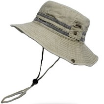 에이플로우 코튼 워싱 부니햇 등산 정글모 벙거지 버킷햇, 그레이 올리브