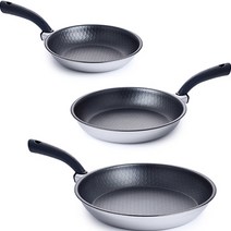 알텐바흐 인덕션 헥사 통5중 스텐 후라이팬 세트 3개, 프라이팬 22cm + 26cm + 28cm, 혼합색상