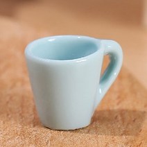 블루리빙 미니어처 주방 소품 모형 컵, 블루