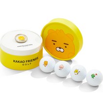 카카오프렌즈 골프 R3 기프트컵 리틀 프렌즈 3피스 4p, 화이트, 1세트, 4개