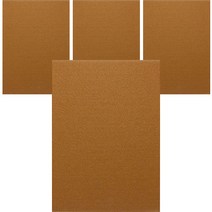 올데이랩 소음방지 FELT 가드스티커 시트 브라운 A5, 4개