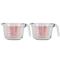푸코 티도요 투명 계량컵, 1000ml, 2개