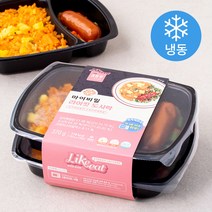 마이비밀 라이킷 도시락 김치볶음밥과 소세지야채볶음 2개입 (냉동), 370g, 1개