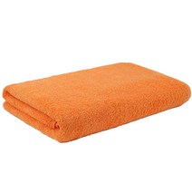 플러스잇 컬러 심플 소프트 수건 420g 면사, 오렌지, 1개