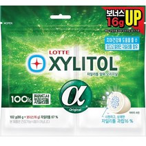 자일리톨 껌 알파 오리지날 리필, 102g, 1개