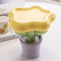 인테리어 거실테이블 장식 홀더, 옐로우꽃