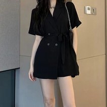페이퍼먼츠 시크미닛 오피스룩 숏 점프 슈트 04475