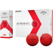 캘러웨이 슈퍼소프트 골프공 2피스 12p, 레드, 12개입, 1개