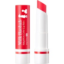 밀크바오밥 베이비 앤 키즈 컬러 립밤 3.5g, 1개, 딸기향