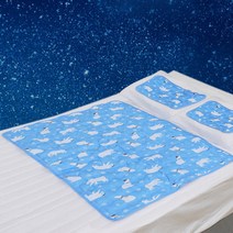 이열치냉 쿨매트 세트, 하늘색