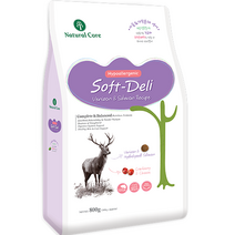 네츄럴코어 강아지 소프트델리6, 사슴 연어, 800g, 1개