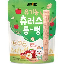 엘빈즈 유아용 츄러스 롱뻥 STEP1, 사과맛, 30g, 1set