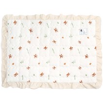 이츠독 강아지 인견 쿨링 다람이 프릴 매트, 아이보리