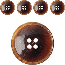 동대문단추왕 코트 정장 뿔09 HS143 단추 15mm, 5개, 연탈