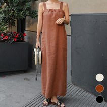 비비에모 다이에나 여름 나시 린넨 원피스 03920