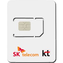 SIMTONG SK텔레콤 / KT 장기 종량제 한국 유심칩, 15일, 3GB