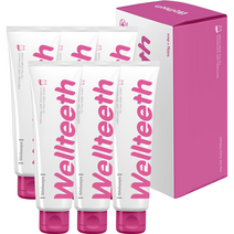 웰킵스 웰티스 화이트닝케어 미백치약 6p, 100g, 6개