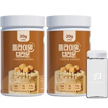 플라이밀 단백질쉐이크 브라운 미숫가루맛 630g 2p + 쉐이커 350ml 세트, 1세트