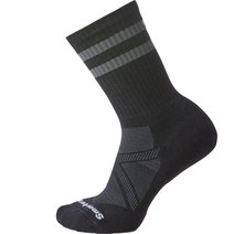 스마트울 애슬레틱 스트라이프 크루 삭스, Black