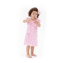 맘앤밥 여아용 리본패턴 반팔원피스 G010BCDS004
