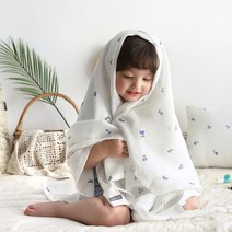쁘리엘르 블루베리 풍기인견 유아 쿨베개, 블루