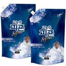 피죤 고농축 시그니처 섬유유연제 아이스플라워 리필, 1.7L, 2개