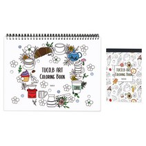 투코비 아트 컬러링북 디저트 스프링 랜덤발송 + 엽서패드 랜덤발송