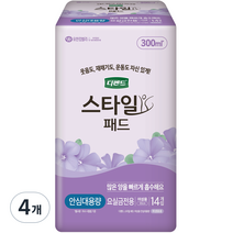 디펜드 여성용 스타일 패드 안심대용량, 안심 대용량, 14개입, 4개