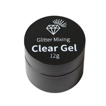 메이브라운 클리어젤 네일글리터 믹싱용 네일오버레이 대용량 12g, 1개