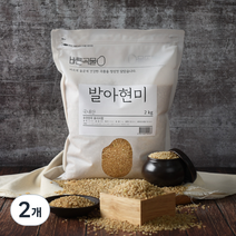 바른곡물 국산 발아현미, 2개, 2kg