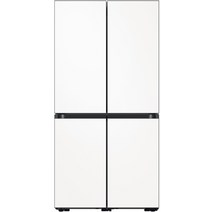 삼성전자 비스포크 프리스탠딩 4도어 냉장고 875L 방문설치, 코타 화이트, RF85B911101