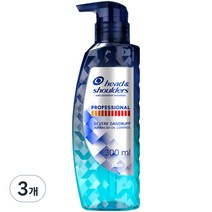 헤드앤숄더 프로페셔널 오일 컨트롤 샴푸, 300ml, 3개