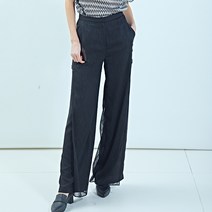 라이 여성용 이중 쉬폰 팬츠