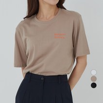 아피나르 레터링 프린트 반팔티