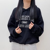 소라해 맨하탄 나염 후드 맨투맨