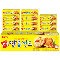 크라운 국희땅콩샌드, 70g, 12개입