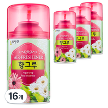 리빙굿 향그루 자동분사기 본품, 280ml, 16개, 후로랄향