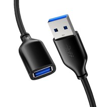 케이블타임 USB 3.0 고속 연장케이블 CA11 블랙, 1개, 1m