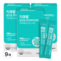 지큐랩 장건강 프리바이오틱스 30p, 120g, 9개
