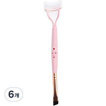 속눈썹 정리빗 브러쉬, 핑크, 6개