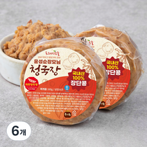 프레시오늘 냄새 약하고 영양가득 진한 윤성순장모님 청국장, 160g, 6개