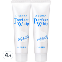 센카 퍼펙트 휩 화이트 클레이, 50g, 4개
