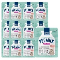 뉴트리플랜 펫밀크 반려묘 전용우유, 혼합맛(우유/참치), 50ml, 12개
