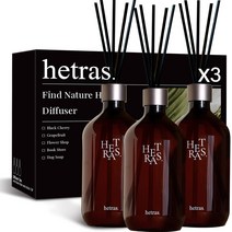 헤트라스 프리미엄 디퓨저 500ml x 3p 세트, 화이트셔츠향