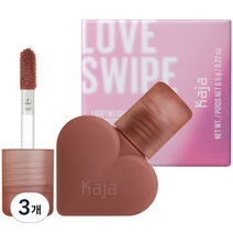 카자 러브스와이프 하트 립스틱 6.5g, 에브리걸, 3개